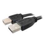 Comprehensive Pro AV/IT Active Plenum USB A Male to B Male Cable 35ft - 35 ft USB Data Transfer Cable for Webcam, Whiteboard, Printer - First End: 1 x Type A Male - 480 Mbit/s - Extension Cable - Shielding - 24/22 AWG - Matte Black)