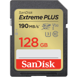 SanDisk Extreme PLUS SDXC UHS-I card, 128GB