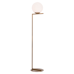 Zuo Modern Belair Floor Lamp, 61inH, Brass Shade/Brass Base