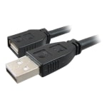 Comprehensive Pro AV/IT Active Plenum USB A Male to A Female Cable 35ft - 35 ft USB Data Transfer Cable for Webcam, Whiteboard, Printer - First End: 1 x USB 2.0 Type A - Male - Second End: 1 x USB 2.0 Type A - 480 Mbit/s - Extension Cable - 24/22 AWG