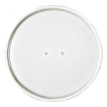 Dart Vented Paper Lids For Food Containers, 3 15/16in, White, 25 Lids Per Bag, Carton Of 20 Bags