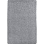 Joy Carpets Kid Essentials Solid Color Rectangle Area Rug, Endurance, 6ft x 9ft, Silver