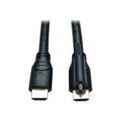 Tripp Lite High-Speed HDMI Cable With Ethernet and Locking Connector, 15ft