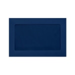 LUX #6 1/2 Full-Face Window Envelopes, Middle Window, Gummed Seal, Navy, Pack Of 250