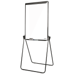 MasterVision Footbar Non-Magnetic Dry-Erase Whiteboard Easel, 27in x 41in, Plastic Frame With Black Finish