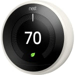 Google Nest Programmable Learning Thermostat with Temperature Sensor, 3rd Generation, White