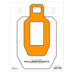 Rite In The Rain All-Weather Range Target, Close-Range Silhouette, 22in x 17in