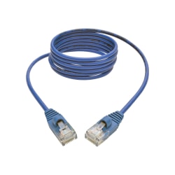 Tripp Lite 5ft Cat5e Cat5 Snagless Molded Slim UTP Patch Cable - Blue