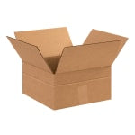 Partners Brand Multi-Depth Corrugated Boxes, 12in x 12in x 4in, Kraft, Bundle of 25 Boxes