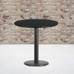 Flash Furniture Round Hospitality Table, 31-1/8inH x 30inW x 30inD, Black