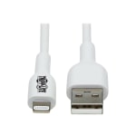 Tripp Lite Safe-IT USB-A to Lightning Sync/Charge Cable Antibacterial 1M - White