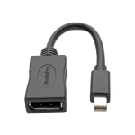 Tripp Lite Mini DisplayPort to DisplayPort Adapter Converter 4K @ 60Hz mDP to DP 6in