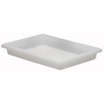 Cambro Poly Food Boxes, 3-1/2inH x 18inW x 26inD, White, Pack Of 6 Boxes