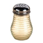 American Metalcraft Glass Spice Shaker With Top, 6 Oz, Clear Beehive