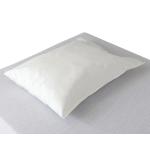 Medline Ultracel Disposable Tissue/Polyethylene Pillowcases, 21in x 30in, White, Case Of 100