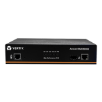 Vertiv Avocent HMX 5000 | High Performance KVM Extender | KVM Receiver | Dual Receiver | DVI-D Audio SFP (HMX5200R-001) - High Performance KVM Extender | IP-Based KVM Receiver | IP-Based KVM Transmitter