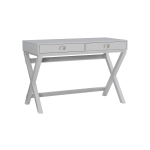 Linon Ari 44inW Home Office Writing Desk, Gray