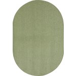 Joy Carpets Kids Essentials Oval Area Rug, Endurance, 6ft x 9ft, Sage