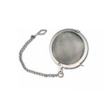 Winco Stainless Steel Tea Infuser Ball With Chain, 2in