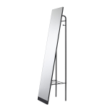 Adesso Tillie Rectangle Floor Mirror, 58inH, 11-3/4inW x 14-1/4inD, Matte Black