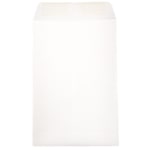 JAM Paper Open-End 6in x 9in Envelopes, Gummed Closure, White, Pack Of 50 Envelopes