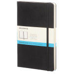 Moleskine Classic Hard Cover Notebook, 5in x 8-1/4in, Dotted, 240 Pages, Black