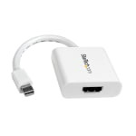 StarTech.com Mini DisplayPort To HDMI Video Adapter Converter, White