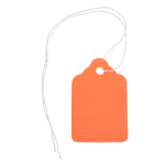 JAM Paper Gift Tags, 1 3/4in x 1 1/8in, Orange, Pack Of 50