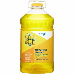 CloroxPro Pine-Sol All Purpose Cleaner - Concentrate - 144 fl oz (4.5 quart) - Lemon Fresh Scent - 126 / Pallet - Deodorize, Residue-free, Antibacterial - Clear, Pale Yellow