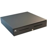 apg Legend Cash Drawer - 5 Bill - 5 Coin - 2 Media SlotSerial Port, - Steel, Stainless Steel - Black - 4.2in Height x 18.8in Width x 20in Depth