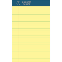 TOPS Docket Gold Wirebound Writing Pad, 8 1/2in x 11 3/4in, Legal Ruled, 70 Sheets, White