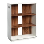 Sauder Vista Key 41inH 3-Shelf Bookcase, Pearl Oak/Blaze Acacia