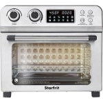 Starfrit 1,700W Air Fryer Toaster Oven, 15-3/16inH x 13-13/16inW x 16-9/16inD, Silver