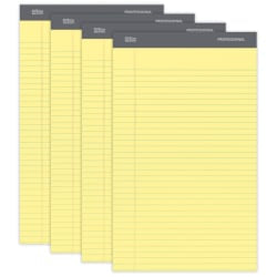 Office Depot Brand Mini Writing Pads, 3in x 5in, College Ruled, 50 Sheets, White, Pack Of 6 Pads