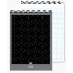 Office Depot Brand Professional Top Wirebound Writing Pad, 8 1/2in x 11 3/4in, Legal/Wide Ruled, 70 Sheets, Canary