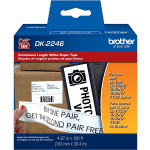 Brother Paper Shipping Label Roll, DK-2246, 4-1/16in x 100ft, White