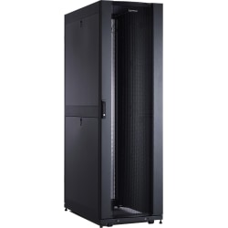 Tripp Lite 24U Soundproof Rack Enclosure Server Cabinet Quiet Acoustic - Rack cabinet - black, beige - 24U - 19in