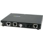 Perle SMI-100-S2ST20 Fast Ethernet Media Converter - 1 x Network (RJ-45) - 1 x ST Ports - Management Port - 100Base-LX, 10/100Base-TX - 12.43 Mile - External