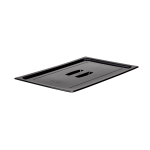 Cambro Camwear 1/1 Food Pan Lids With Handles, Black, Set Of 6 Lids