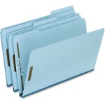 Pendaflex Pressboard Expanding Folders, 1in Expansion, 8 1/2in x 14in, Legal Size, Light Blue, Box Of 25 Folders