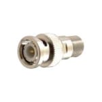 C2G - Adapter - BNC male to F connector female - coaxial - silver