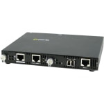 Perle SMI-100-S2LC20 Fast Ethernet Media Converter - 1 x Network (RJ-45) - 1 x LC Ports - DuplexLC Port - Management Port - 10/100Base-TX, 100Base-LX - 12.43 Mile - External