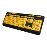 Adesso EasyTouch 132 Florescent Yellow Multimedia Desktop Keyboard