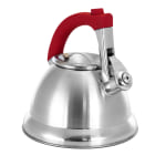 Mr. Coffee 2.4-Quart Tea Kettle, Collinsbroke, Silver/Red