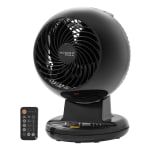 IRIS Woozoo C15T Compact Oscillating Desk Fan, 11-15/16inH x 8inW x 8-11/16inD, Black