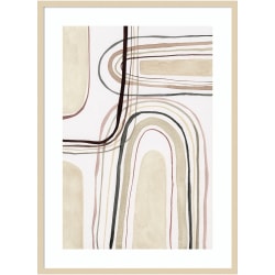 Amanti Art Japandi 5 No Border by Simon West Wood Framed Wall Art Print, 31inW x 41inH, Natural