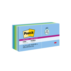 Post-it Super Sticky Recycled Notes, 3 in x 3 in, 24 Pads, 70 Sheets/Pad, 2x the Sticking Power, Canary Yellow, 100% Recycled