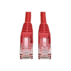 Tripp Lite Cat6 GbE Snagless Molded Patch Cable UTP Red RJ45 M/M 4ft 4ft - 1 x RJ-45 Male Network - 1 x RJ-45 Male Network - Gold Plated Connector - Copper Plated Contact - Red