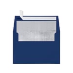 LUX Invitation Envelopes, A7, Peel & Stick Closure, Navy/Silver, Pack Of 500