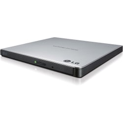 LG GP65NS60 DVD-Writer - 1 x Retail Pack - Silver - DVD-RAM/Ãƒâ€šÃ‚Â±R/Ãƒâ€šÃ‚Â±RW Support - 24x CD Read/24x CD Write/24x CD Rewrite - 8x DVD Read/8x DVD Write/8x DVD Rewrite - Double-layer Media Supported - USB 2.0